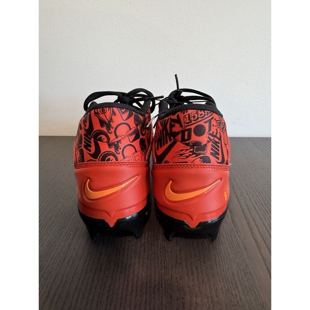 Nike Alpha Menace 4 Pro NRG so 10‎ Mens Picante Red Orange Football Cleats Shoes - Picture 7 of 8